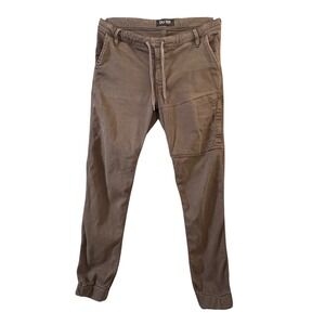 DU/ER Mens No Sweat Jogger Brown Performance Pants 33x29